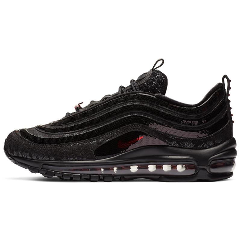Nike Air Max 97 Sequin Black Red Women's Sneakers Casual Shoes DC1709-060
