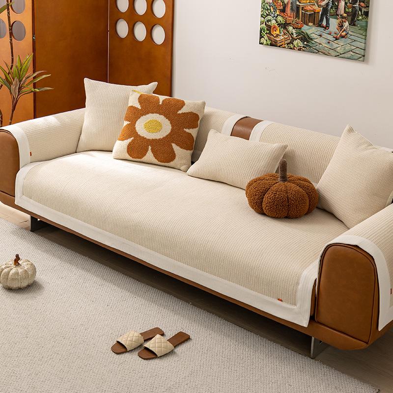 Cotton And Linen Sofa Cushions Are Universal In All Seasons, High-End Linen Seat Cushions, Old Coarse Cloth Sofa Covers, Cover Cloth Seat Cushions