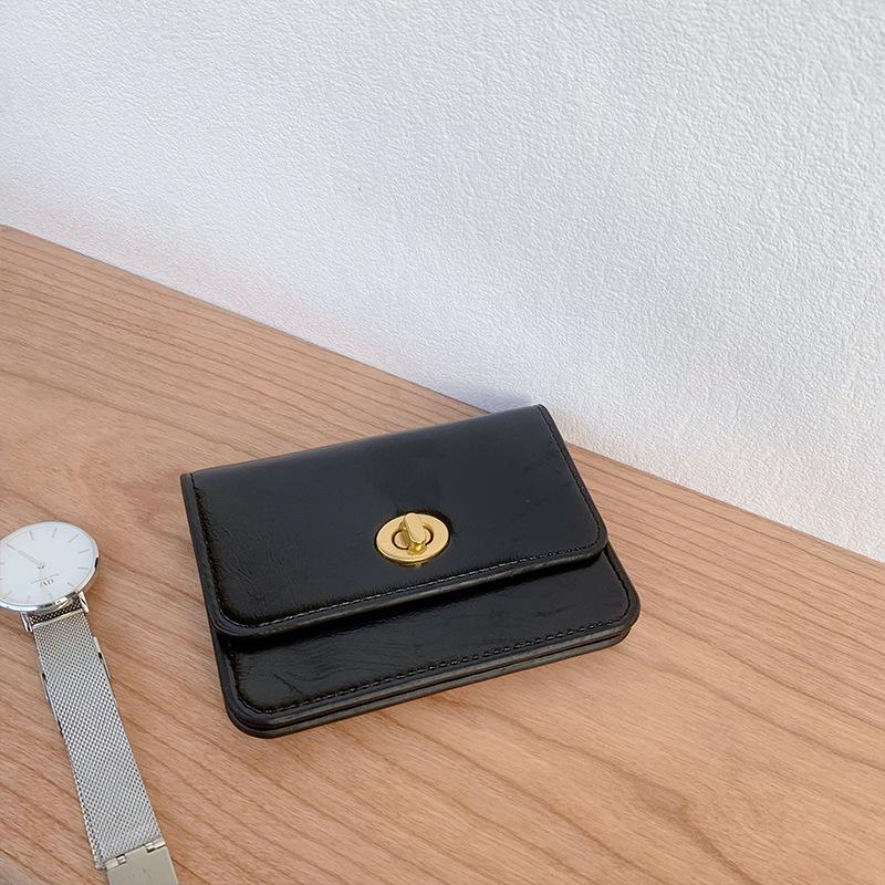 New Women's Wallet Women's Short Girls Ins Simple Student Multi-card Thin Mini Wallet