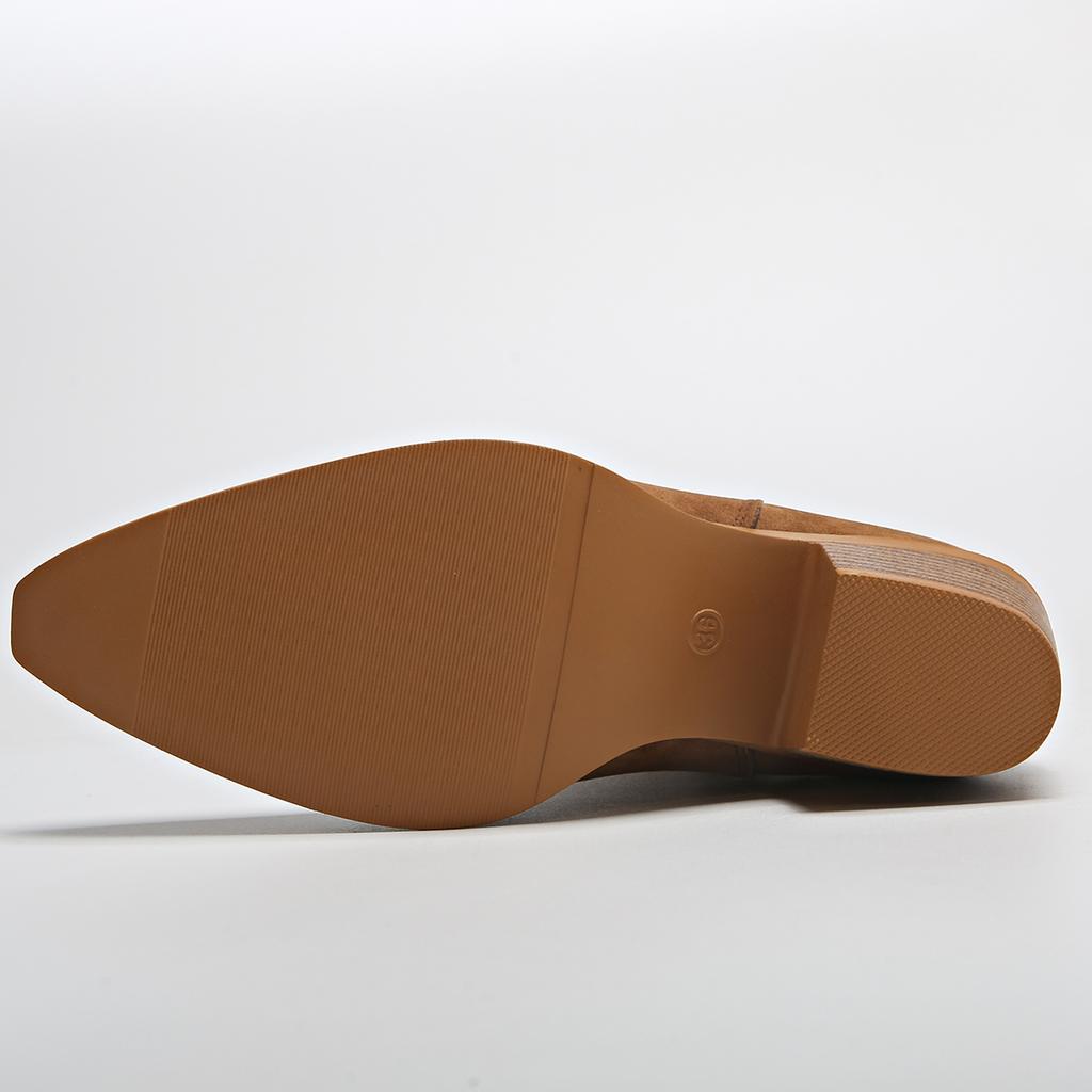 Fashion Aphixta Retro Brown Chelsea Boots Suede Modern Boots Women Ankle Boots 5CM Square Heels Lady Footwear Shoes botas mujer botines