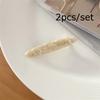 2pcs/set Elegant Acetate Hair Clip Colorful Leopard Print Oval Geometric Hairpin Sweet Women Hair Accessories