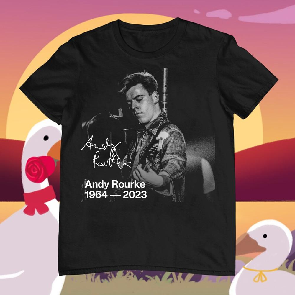 hOT Musician Andy Rourke Celebrating Autographed Shirt S-4XL po323 Unisex T-Shirt S