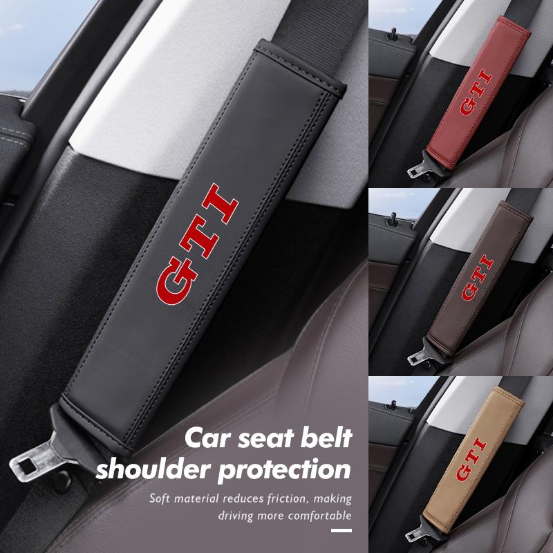 For Volkswagen VW Car Seat Belt Shoulder Cover Comfort Cushion Pressure Relief Pad Jetta Golf4 5 6 Beetle CC B5 B6 B7 EOS GTI ws20