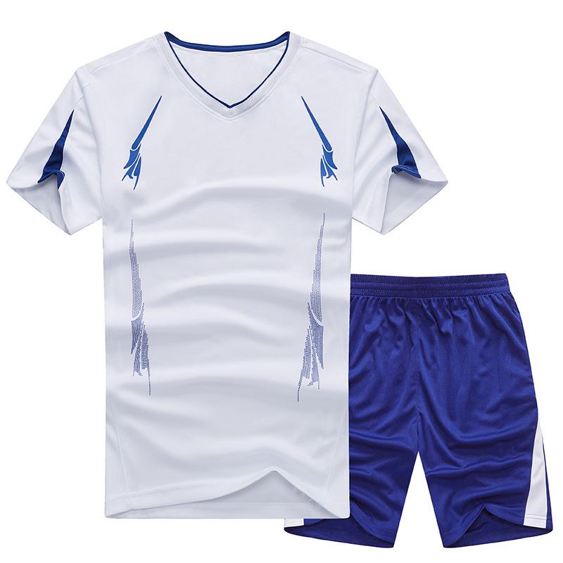 Men's Plus Size Summer Sports Set: Short Sleeve T-shirt & Capris Basketball Uniform