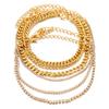 Retro Thick Chain Bracelet Set - Retro Bracelets - Women's Hand Chain Set