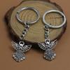 Guardian Angel Keychain Silver Metal Pendant for Car Keys Blessing Charm Jewelry