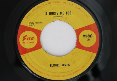Disc de 7 inch ELMORE JAMES Mă doare și pe mine Inimă sângerând WI383 SUE 1965 UK Blues Folosit