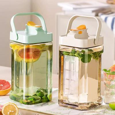 Jarra para Cold Brew con Grifo 2.5/3.5L Gran Capacidad Dispensador de Agua de Plástico para Zumo y Té Helado Jarra de Bebida a Prueba de Fugas para Fiesta en Casa Exterior