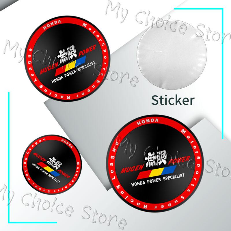 4Pcs/lot 56mm Car Styling Mugen Logo Hubcap Wheel Centre Hub Caps Emblem Sticker For Honda Civic Accord CRV Hrv Jazz Accessories