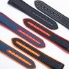 Curea de ceas din cauciuc moale pentru curea Omega Seamaster 300 Planet Ocean 600 Cureaua de ceas cu capăt curbat Negru portocaliu 20mm 22mm Cureaua Moonwatch