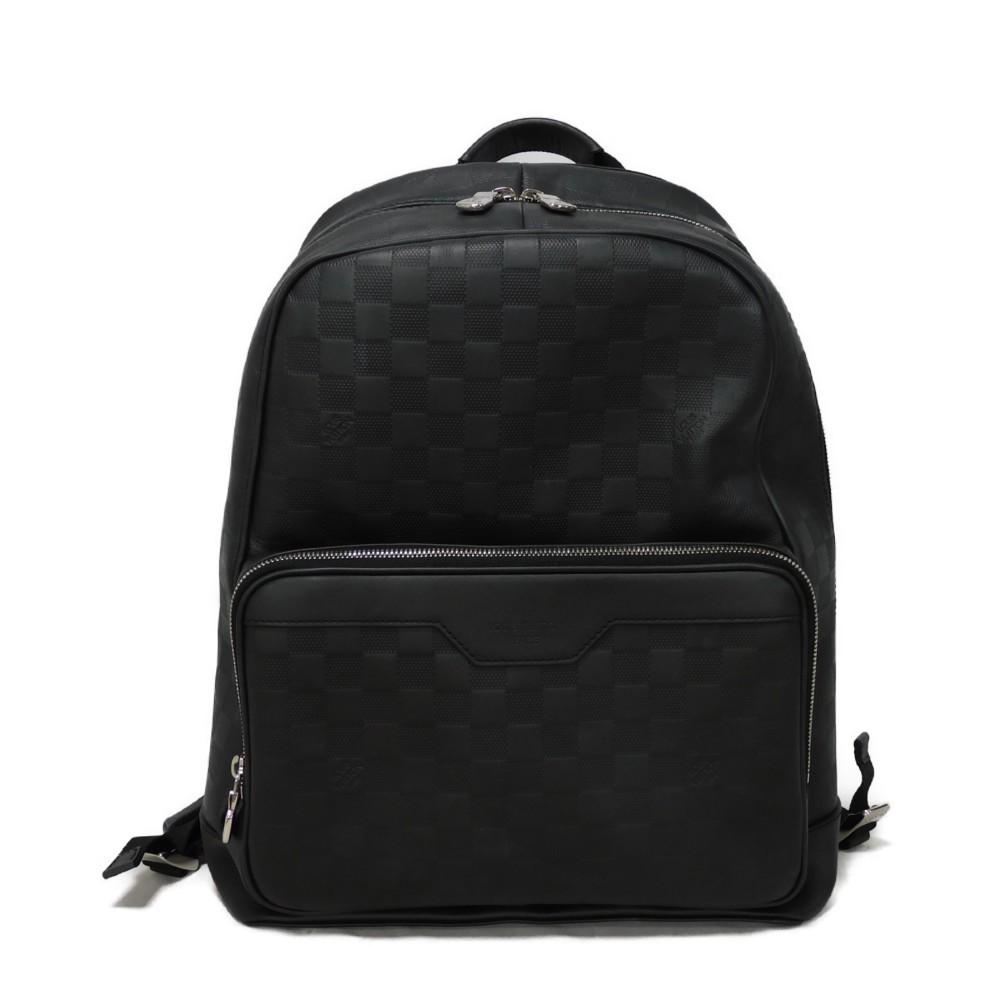 

Used Campus Daypack N40306 7927 Logo Embossed Black RFID 12564 Damier Infini Onyx Men s from Japan AUTHENTIC