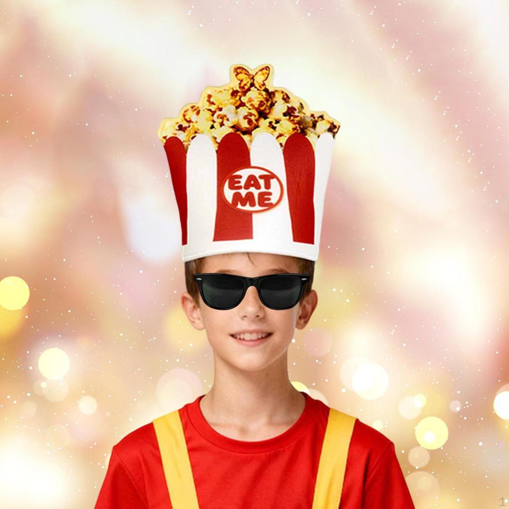 Kostium Kapelusza Popcorn Karnawałowe Nakrycie Głowy na Urodziny Fotografię Bar Boże Narodzenie Pub