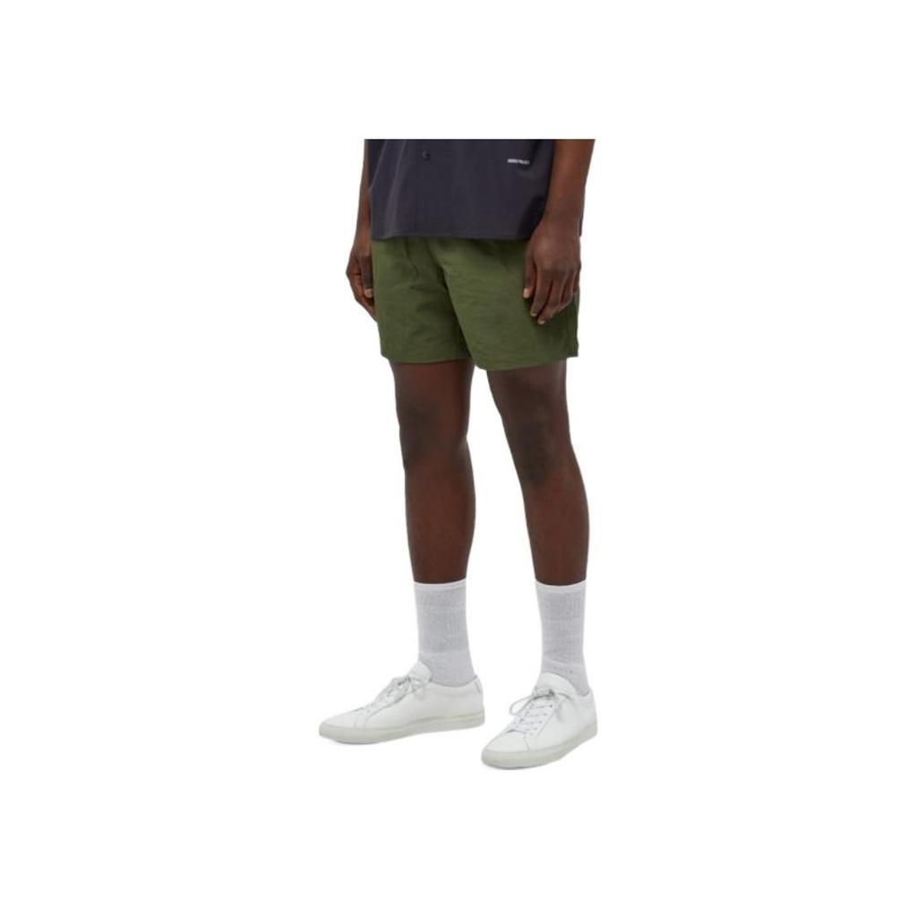 Polo Ralph Lauren Slip-On Solid Straight Casual Shorts Men Shorts Army-Green 710843137-002