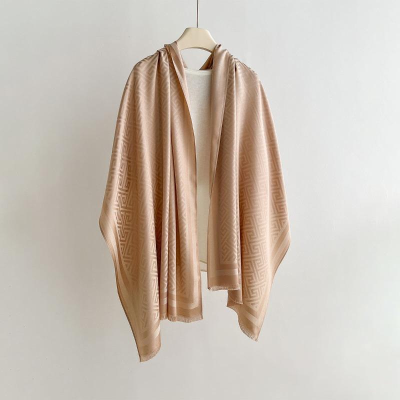 Summer Fashion Geometric Print Thin Scarf For Women Air Conditioner Shawl