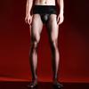 Xiyue "Gentleman" 3D Aurora Pánské Ultra-tenké Punčochové kalhoty Punčochové kalhoty Sexy Hladké Černé Hedvábné Olejové Hedvábné Hladké Olejové