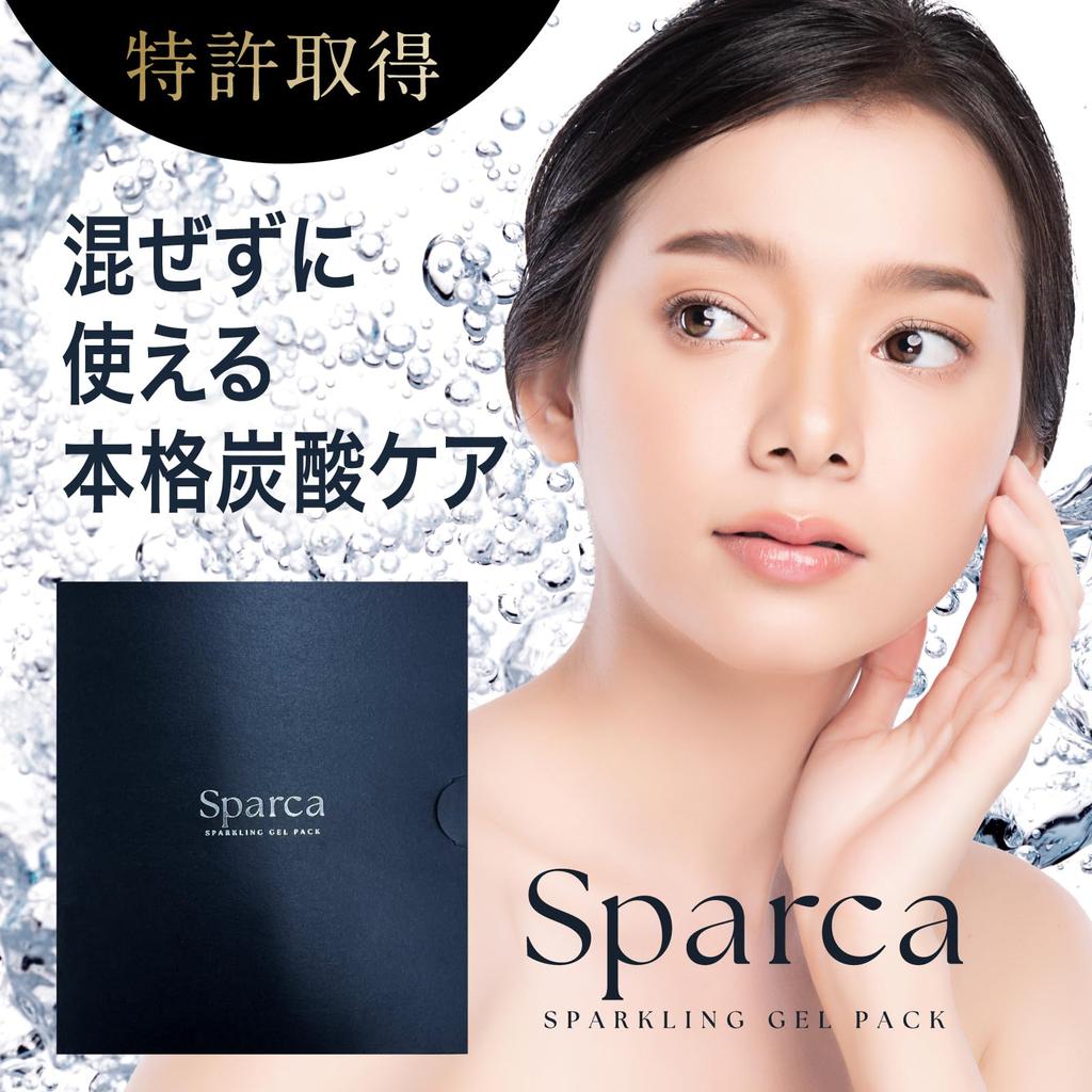 Sparca Sparkling Gel Kohlensäurehaltig 1 Box x 5 Hochkonzentriert Hautporen Einfache Schönheitsbehandlungspackung, Einzelpackung, (10g Päckchen), Schaum, Pflege, Pflege,