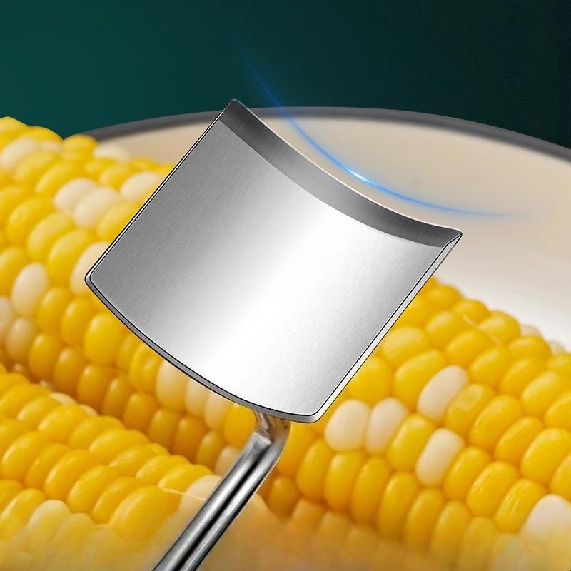 Corn Threshing Tools Kitchen Creative Thickened Stainless Steel Corn Stripper Home Quick Corn Husking Manual Threshing Spatula