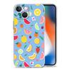 Phone Case For iPhone 17 Air Cases iPhone 16 15 12 13 14 Pro Max SE 7 8 Plus iPhone11 Clear Cover Fruit Juice Flower Pattern