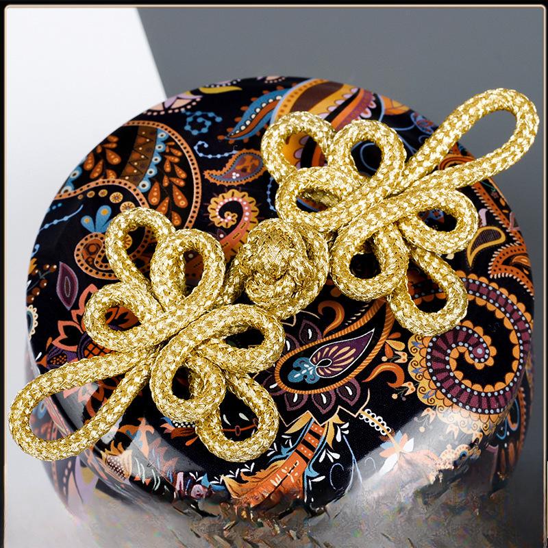 2 Stück Draht Chinesischer Cheongsam Knopf Libellenknoten Verschluss Verschlüsse DIY Bekleidung Nähzubehör Chinesischer Knotenknopf