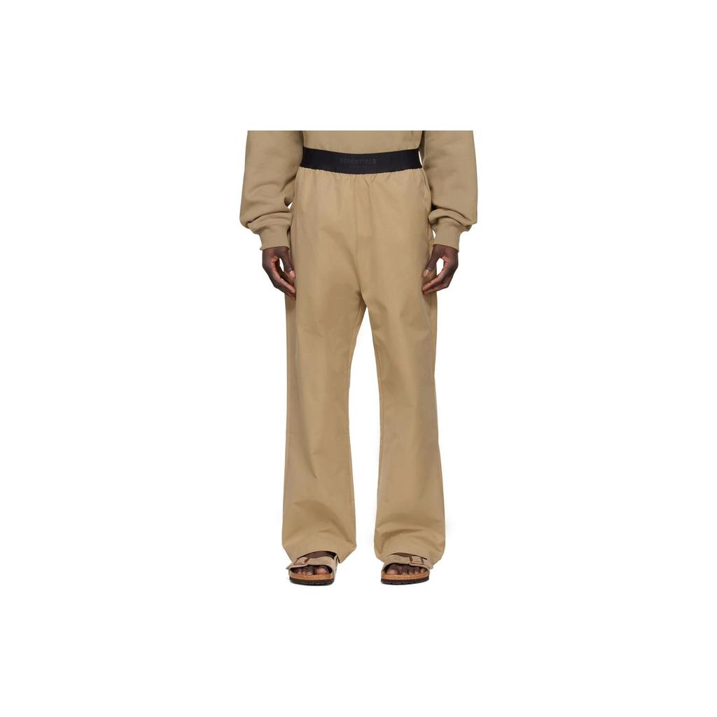 Fear of God Essentials Ss22 Tan Cotton Lounge Pants Men Pants Oak FOG-SS22-588