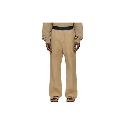Essentials Ss22 Tan Cotton Lounge Pants Men Pants Oak FOG-SS22-588