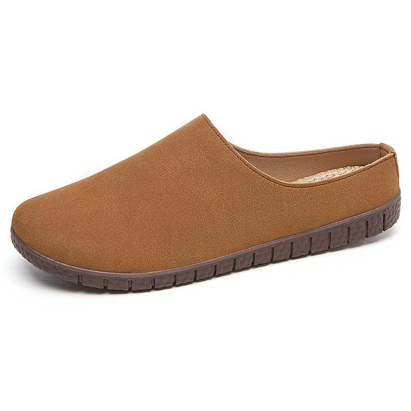 Shoes women's versatile summer new bag head surface lazy one pedal slippers women wear platform shoes