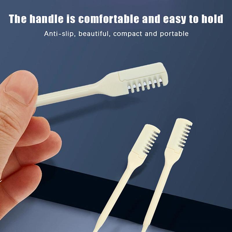 10Pcs Nose Hair Remover 360 Rotating Nasal Clippers Nose Hair Trimmer For Women Men Manual Double Sided Bladenose Hair Trimme