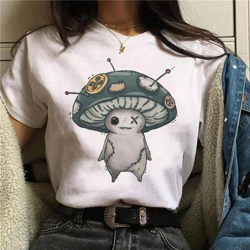 Kawaii Women's Sweet 90s Women's Cartoon Cat Summer Fashion Print Short-sleeved Cute Clothes Tops T-shirts T-shirts