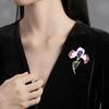 Elegant Flower Brooch Corsage Pin For Clothing Decoration Alloy Craftsmanship Safety Lapel Pin For Gift Event