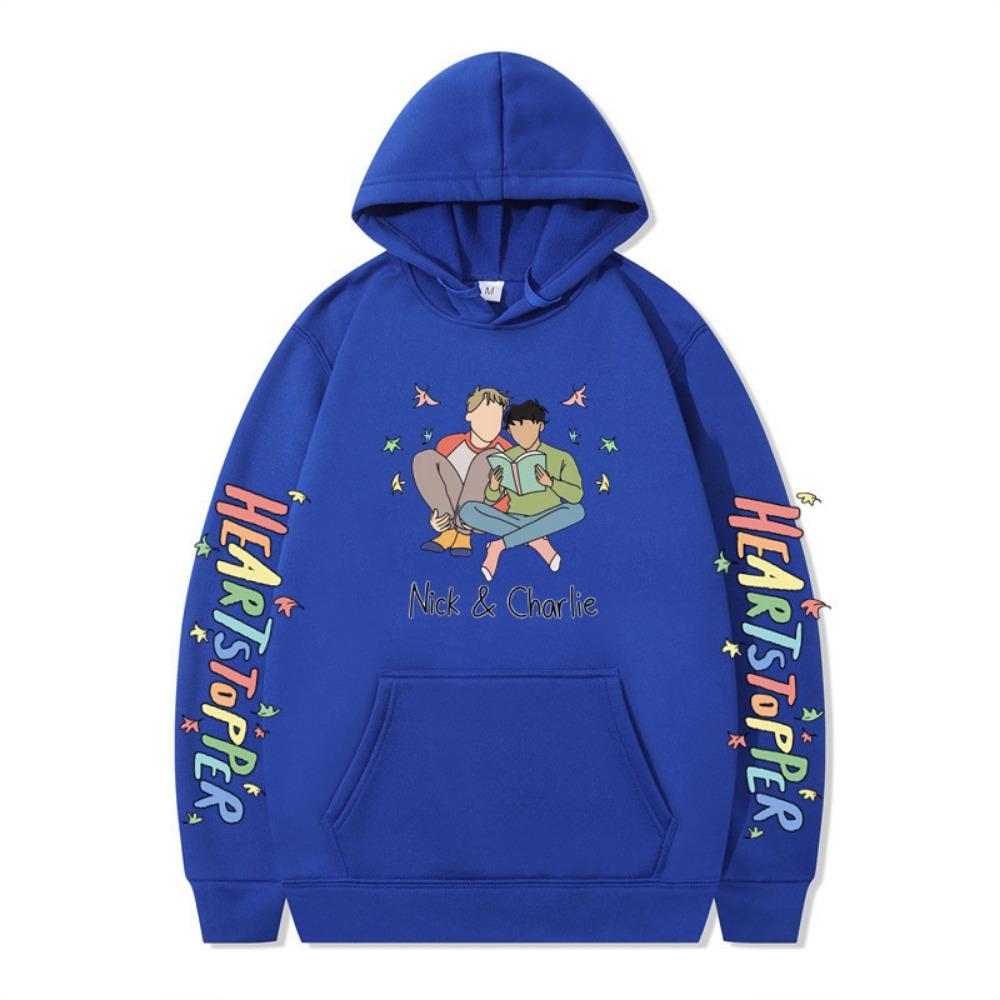 British Drama Nick and Charlie Heartstopper Hoodies Men Long Sleeve Sweatshirts Women Harajuku Streetwear Sudaderas