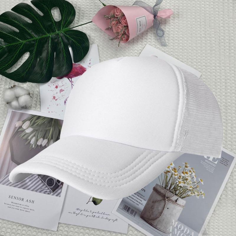 Summer Color Matching Truck Driver Sponge Net Cap Work Cap Volunteer Cap Duck Tongue