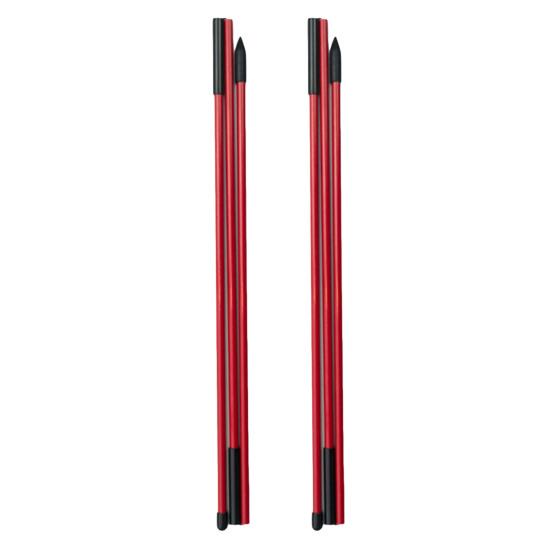 2Pcs Golf Alignment Rod 3 Section Collapsible Aiming Swing Putting Training Aid Direction Indicator Fiberglass Golf Alignment Stick Golf Accessories