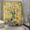 Peacock And Floral Garden Waterproof Shower Curtain For Modern Bathroom Decor, Stylish And Durable, Perfect For Home Use