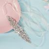 Fashion Rhinestone Pearl Waist Belt Bridal Wedding Sash Evening Party Dress Accessory For Women