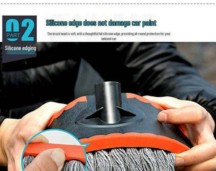 Balai et brosse télescopiques pour lavage de voiture avec long manche