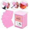 200Pcs Lint-Free Paper Cotton Wipes Eyelash Extension Glue Remover Pads Lashes Grafting Cleaning Glue Mouth Wipe Makeup Tool