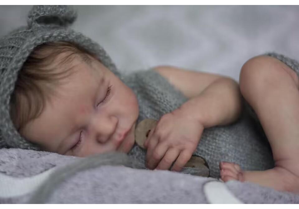 19-Inch Realistic Reborn Doll Levi with 3D Skin Full Silicone Girl