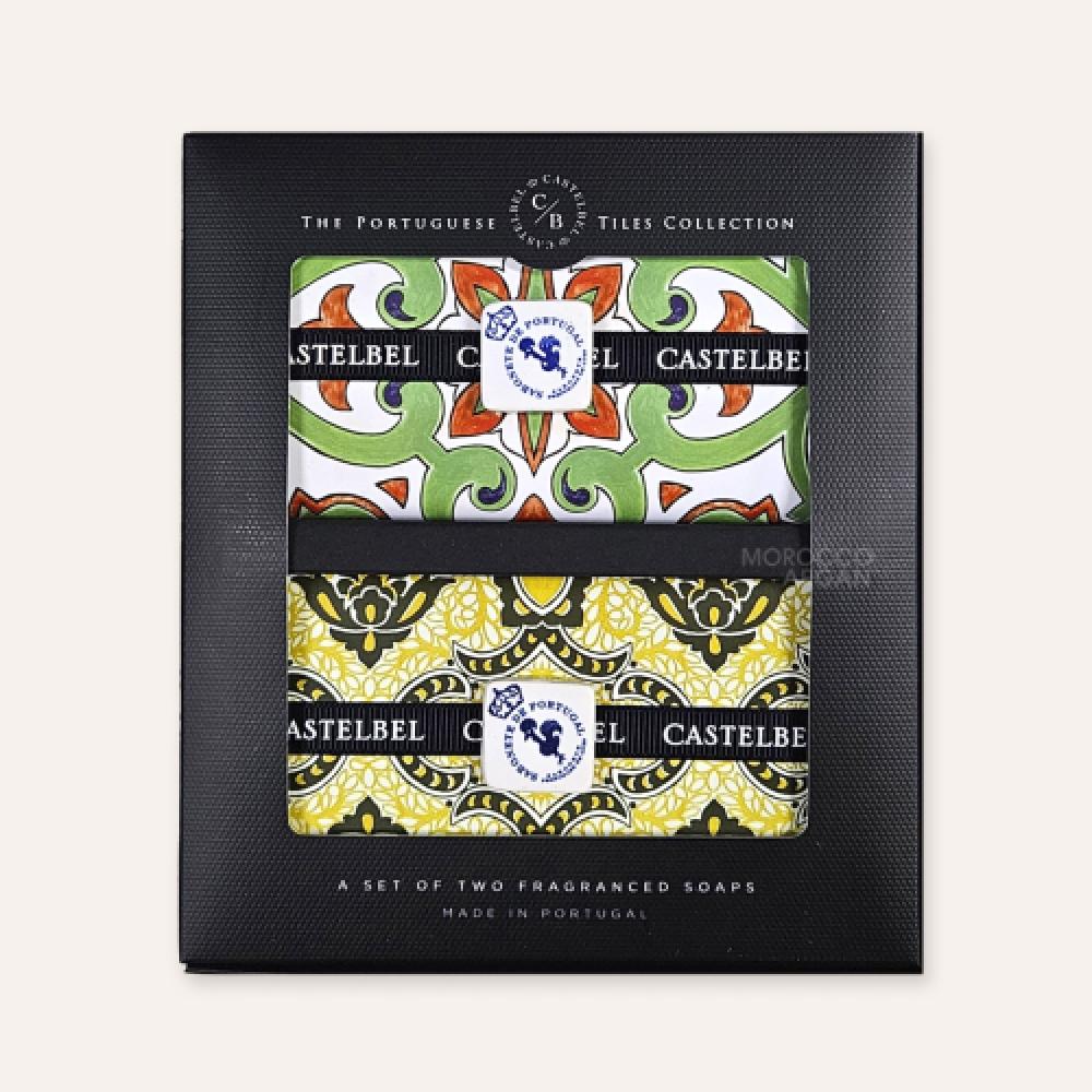 Castelbel Vanilla Amber   Cilantro Lime Soap Set  200g 2 NONE