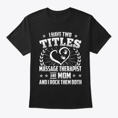 Rocks Masseur und Mama Titel T-Shirt Hergestellt in den USA Größe S bis 5XL