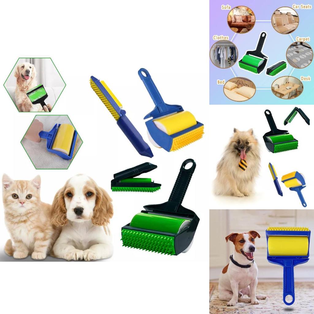 Versatile A3484 Pet Hair Remover Kit Washable Dual Use Convenient Cleaning Tool