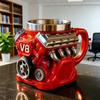 V8 Motor Mechanický Hrneček Hrneček Motoru Káva Pivo Personalizovaný Hrneček na Vodu Pryskyřice Nerezová Ocel