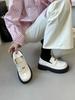 MIU's spring new small leather shoes for women to wear high-end French retro loafers for women's versatile platform women's shoes