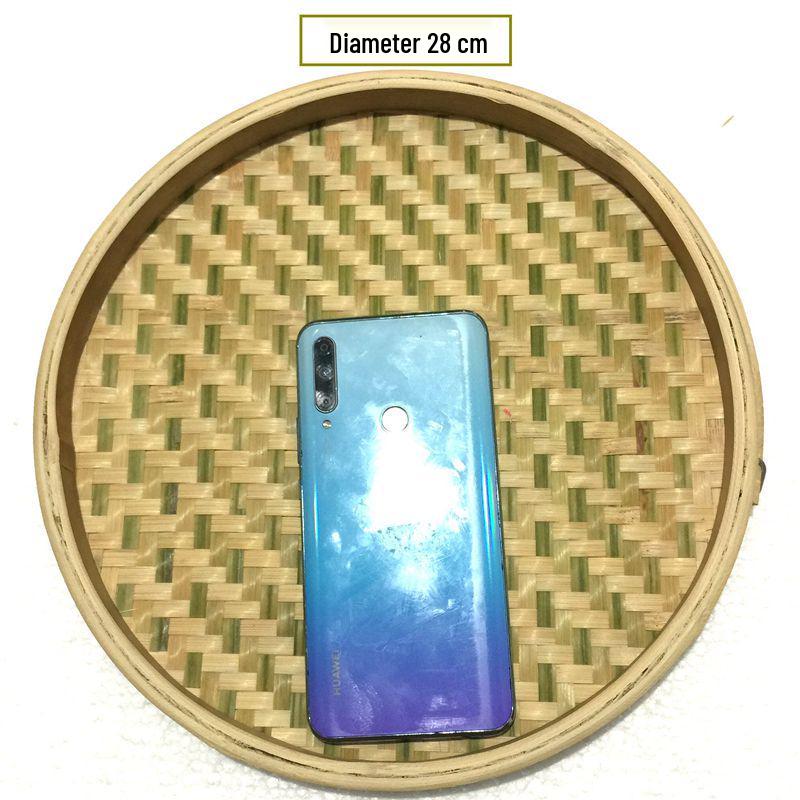 Bamboo Weaving Winnowing Basket: Hole-Free, Natural Bamboo Sieve for Rice, Noodles, Tea, and Dried Goods.