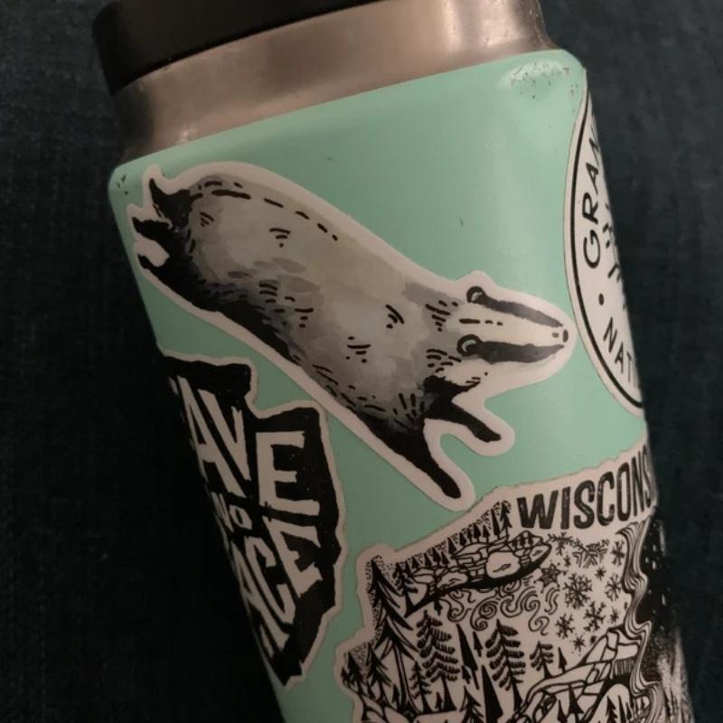 Badger Animal Sticker - Waterproof Vinyl Sticker