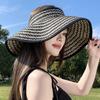 Large brim foldable empty top hat Children's summer outdoor travel UV protection sun protection hat face covering versatile basin hat