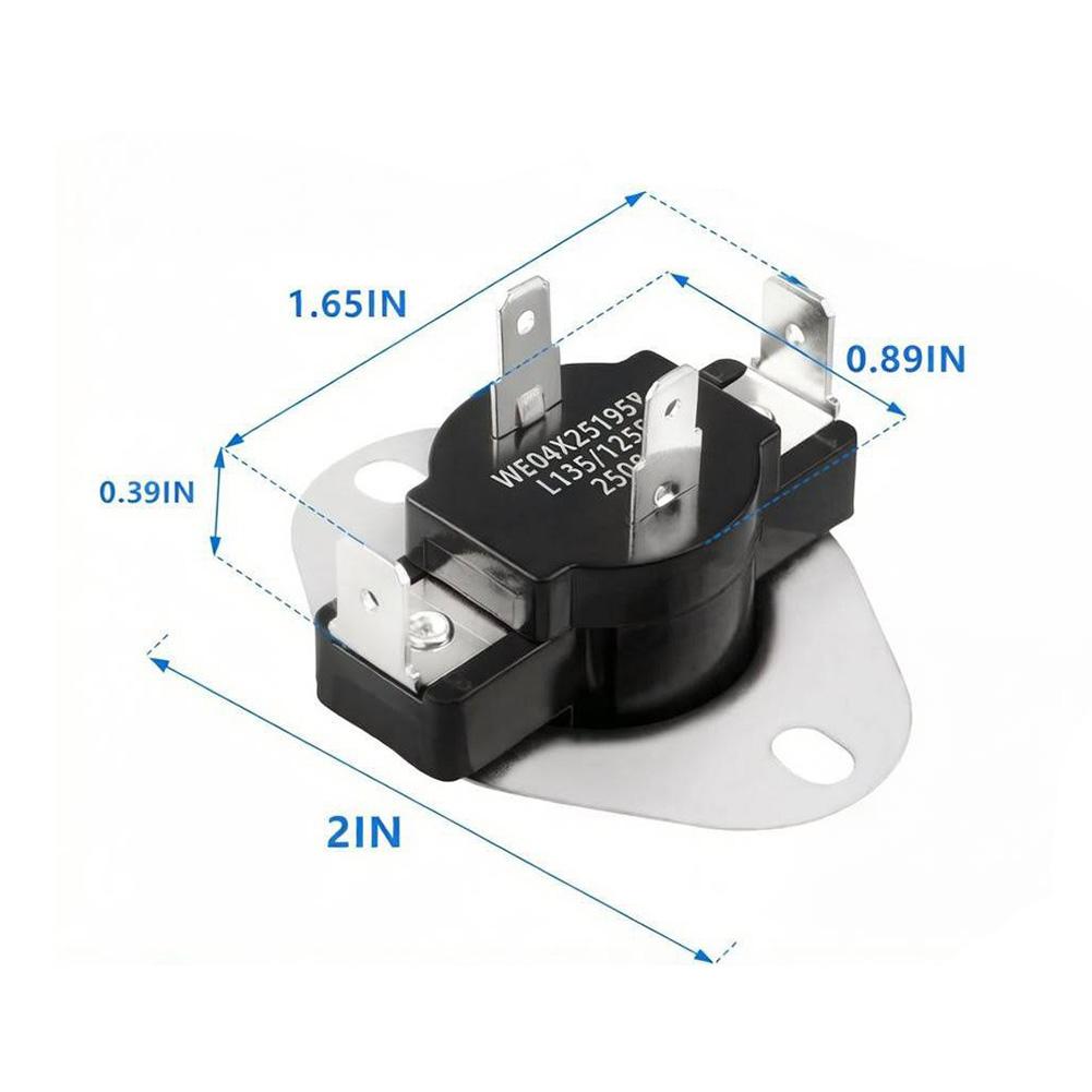 WE04X25195 High-Limit Thermostat For GE Dryers 4467031 AP6004261 PS11729232 EAP11729232 Electric High-Temperature Thermostat