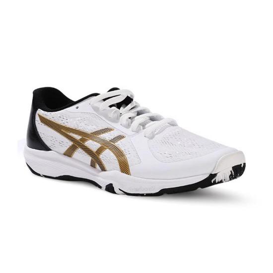 Asics DynaFeather Weiß Schwarz Gold Unisex Sneaker 1073A064-101
