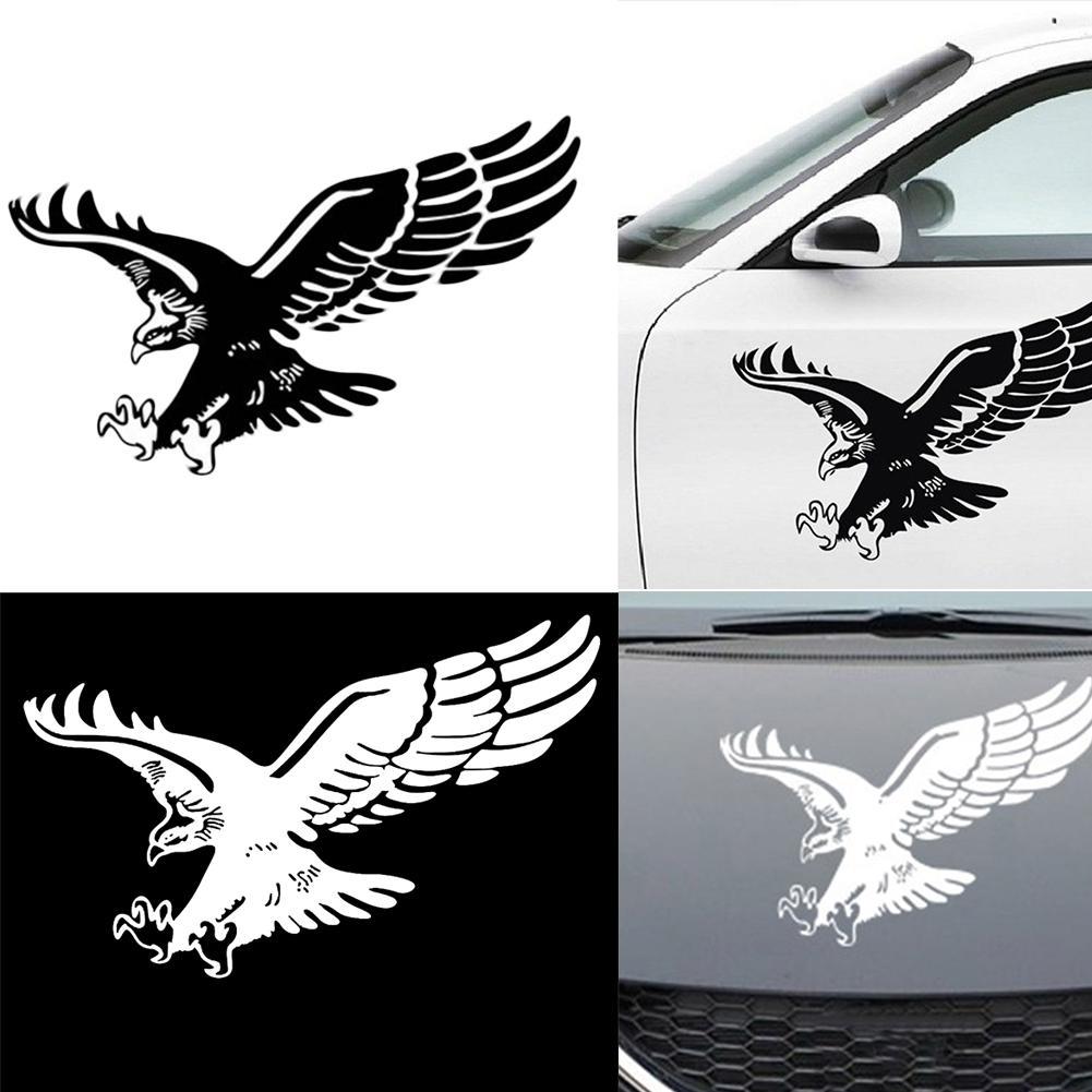 Autocollants de voiture Reflective Eagle Decal Vinyle Auto Door Hood