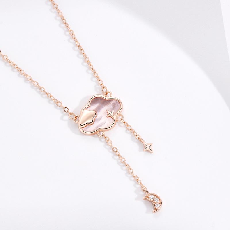 

Туманность подвеска луна ожерелье женская ниша изысканный свежий и сладкий инс ветер облако звезда луна бахрома ожерелье