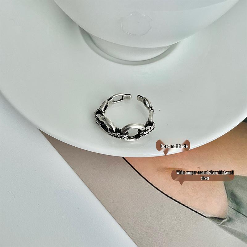 925 Sterling Silver Geometric Ring for Women - Trendy, Durable, and Stylish Hand Jewelry